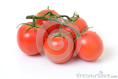 Vine Tomatoes Stock Photo