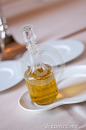 Vinegar bottle Stock Photo