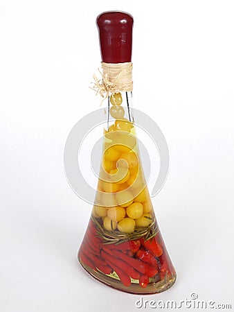 Vinegar Bottle Stock Photo