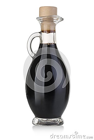 Vinegar bottle. Isolated on white background Stock Photo