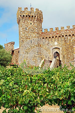 A recreated Medieval castle Editorial Stock Photo