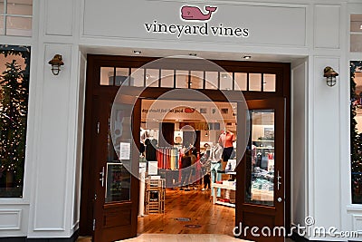 Vineyard Vines store at The Mall at Millenia in Orlando, Florida Editorial Stock Photo