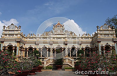 Vinh Trang Pagoda Stock Photo