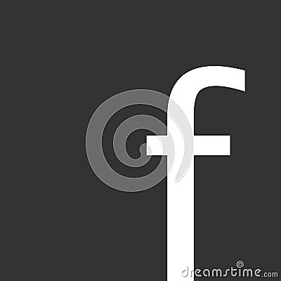 VINNITSA, UKRAINE - OCTOBER 24 2018: Facebook icon. Vector illustration. Vector Illustration