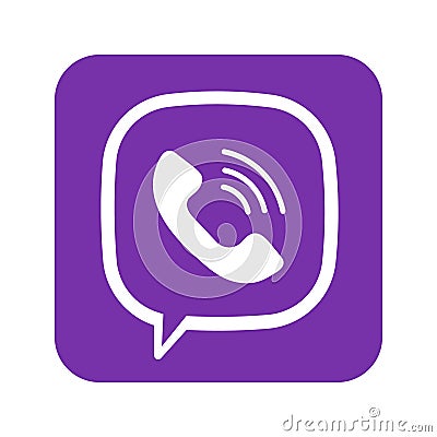 Vinnytsia, Ukraine - April 29, 2023. Popular social media logo Viber icon . Vector design. Realistic editorial sign Vector Illustration
