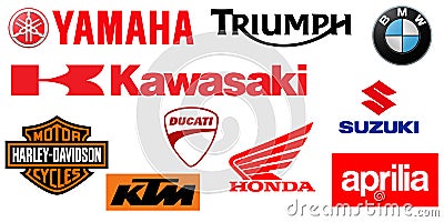 10 Best Motorcycle Brand Logo Vector Illustration