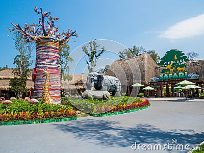 Vinpearl Safari Zoo Park, Phu Quoc, Vietnam Editorial Stock Photo