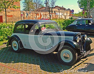 Vintage Adler car Editorial Stock Photo