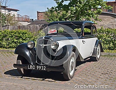 Vintage veteran retro classic German car prewar Adler Editorial Stock Photo