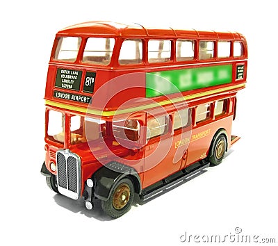 Vintage aec regent london red bus Stock Photo