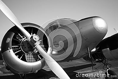 Vintage Airplane Stock Photo