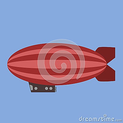 Vintage airship vector Vector Illustration