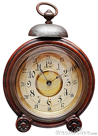 Vintage alarm-clock Stock Photo