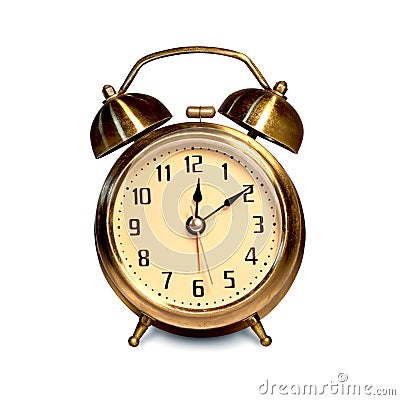 Vintage Alarm Clock Stock Photo