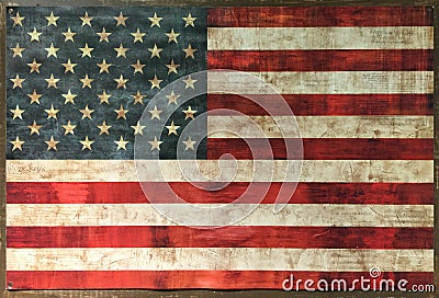 Vintage american flag Stock Photo