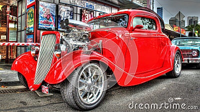 Vintage American hot rod Editorial Stock Photo