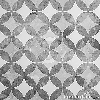 Antique Black And White Ceramic Tile Pattern Texture And Seamless