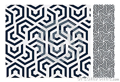 Vintage antique seamless design patterns tiles in Vector illustration Vector Illustration