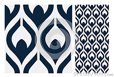 Vintage antique seamless design patterns tiles in Vector illustration Vector Illustration