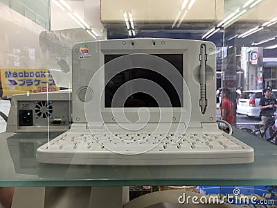 vintage Apple computer on sale in store, Tokyo, Japan. 23 Oct 2015 Editorial Stock Photo