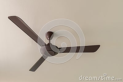 Vintage and automatically electric ceiling fan Stock Photo