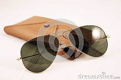 Vintage aviator sunglasses Stock Photo