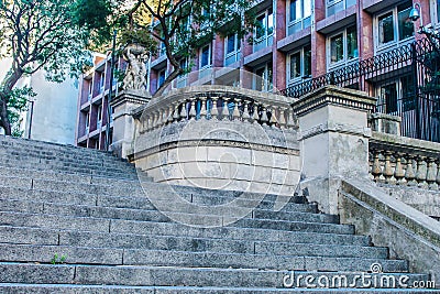 Vintage Balaustrade Detail Architecture Outside Stock Photo