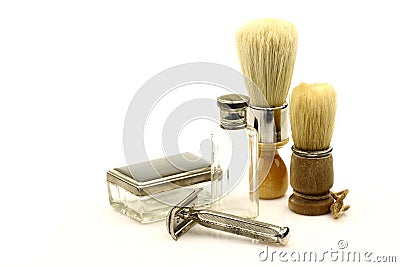 Vintage barber tools Stock Photo