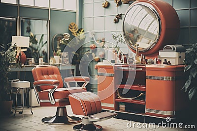 A vintage barbershop Stock Photo