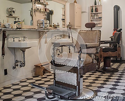 Vintage barbershop Stock Photo