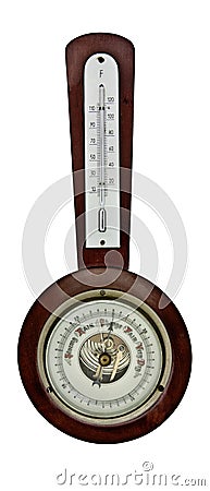 Vintage barometer Stock Photo