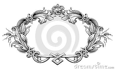 Vintage Baroque Victorian frame border monogram floral ornament leaf scroll engraved retro flower pattern decorative design tattoo black and white filigree calligraphic vector heraldic shield swirl - Stock Image - Everypixel Vintage Baroque Victorian frame border monogram floral ornament leaf scroll engraved retro flower pattern decorative design tattoo black and white filigree calligraphic vector heraldic shield swirl - Stock Image - Everypixel
