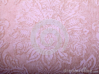 Vintage beige wallpaper with victorian pattern Stock Photo