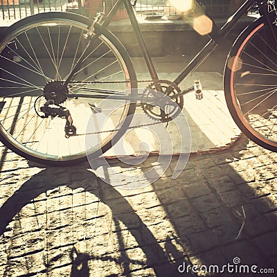 Vintage Bicycle Stock Photo