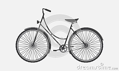Vintage bike Vector Illustration