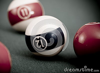 Vintage billard Stock Photo