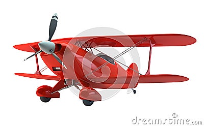 Vintage biplane Stock Photo