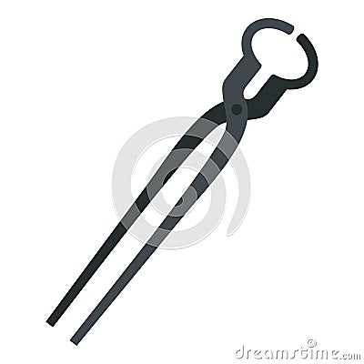 Vintage blacksmith pincers icon Vector Illustration