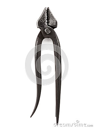 vintage blacksmith pliers Stock Photo