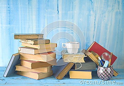 Vintage books, Stock Photo