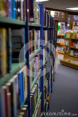 Vintage bookstore Stock Photo