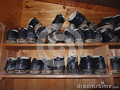 Vintage boots Stock Photo