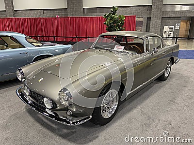 Vintage Brown Ferrari Sports Car Editorial Stock Photo