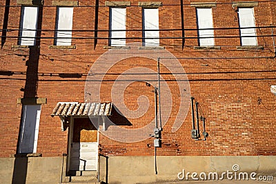 Vintage building architecture in texas Stock Photo