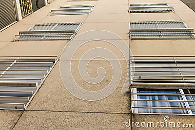 Vintage Building Background Exterior Glass Illustartion Stock Photo