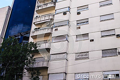 Vintage Building Facade Outside Hotel Decoration Stock Photo