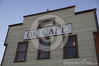 Vintage Cafe Wooden Front Editorial Stock Photo