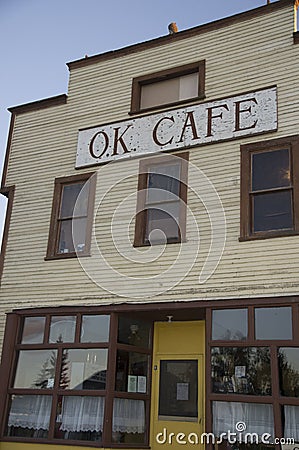 Vintage Cafe Wooden Front Editorial Stock Photo