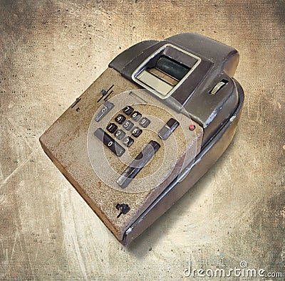 Vintage calculator Stock Photo