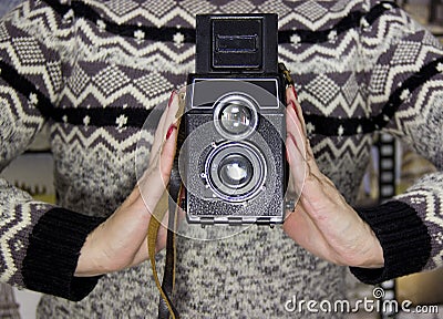 Vintage camera Stock Photo